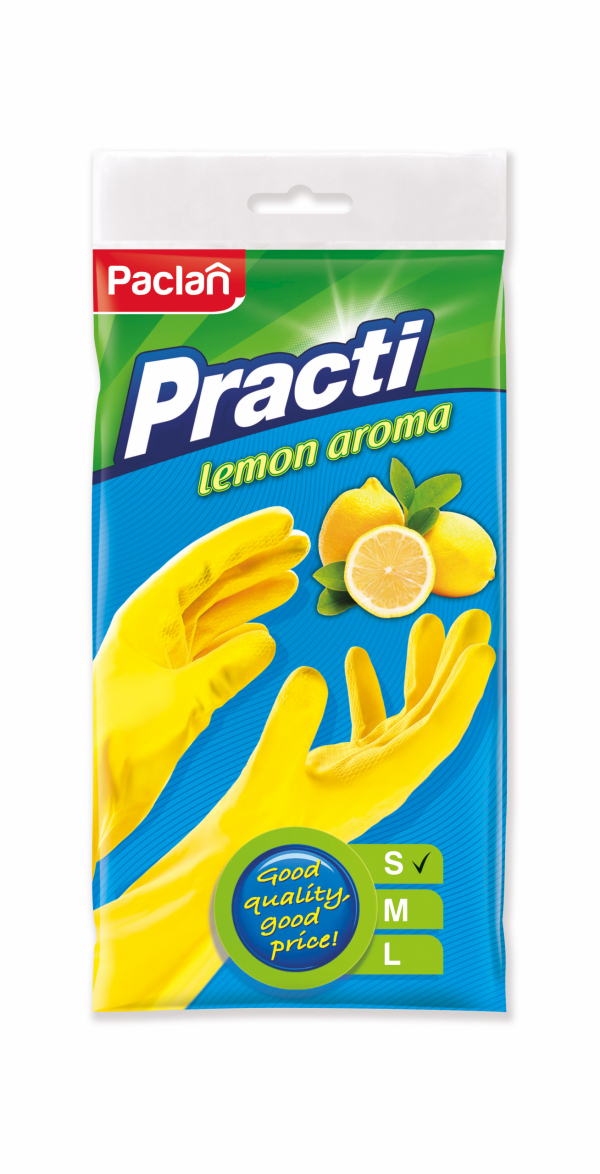 135.864 PRACTI Rubber Gloves lemon size S – pinfo