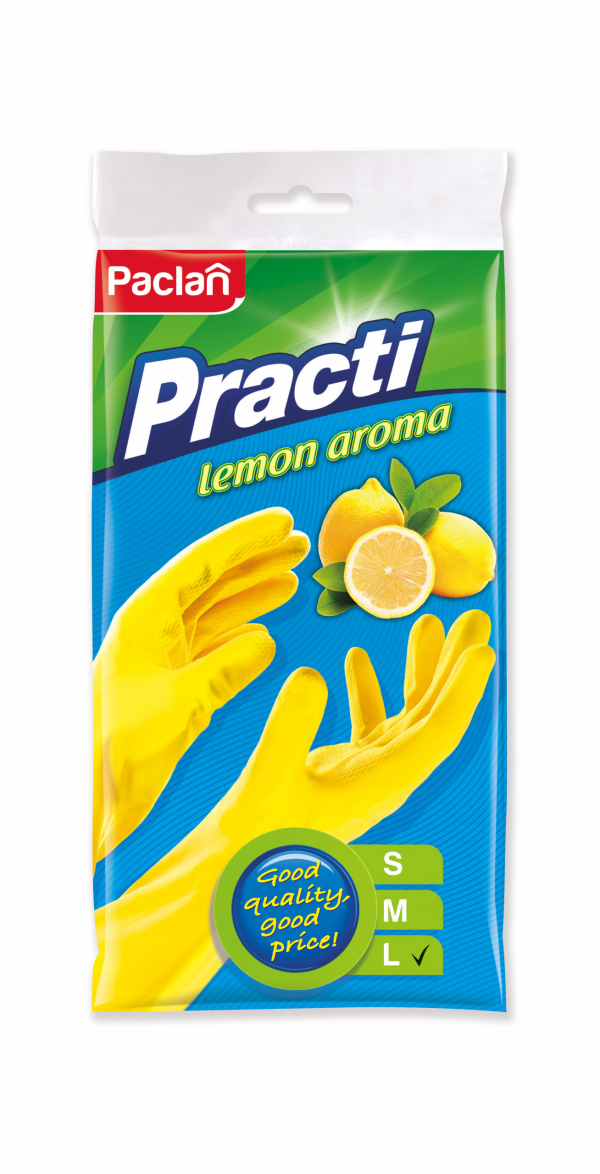 135.864 PRACTI Rubber Gloves lemon size S – pinfo